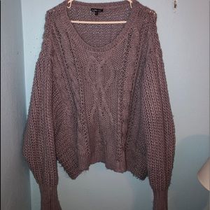 Oversized Purple Sweater